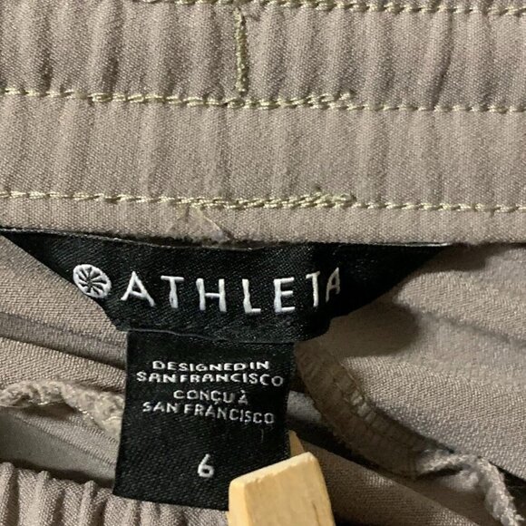 Athleta Women's Endeavor Elastic Waist Drawstring Stretch Tapered Joggers Size 6 - Picture 6 of 11